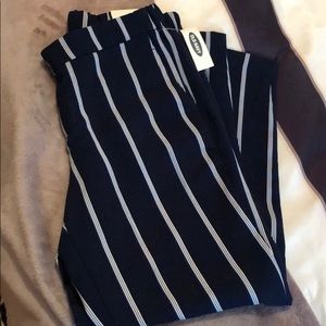 Blue striped pants